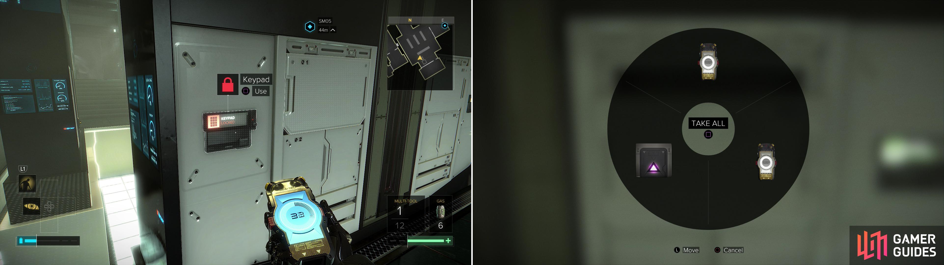 To hack your way into the safes without arousing security, the use of Multi-Tools might just be a good idea (left), as many of the safes contain valuables worth far more than what you expended to open them (right).