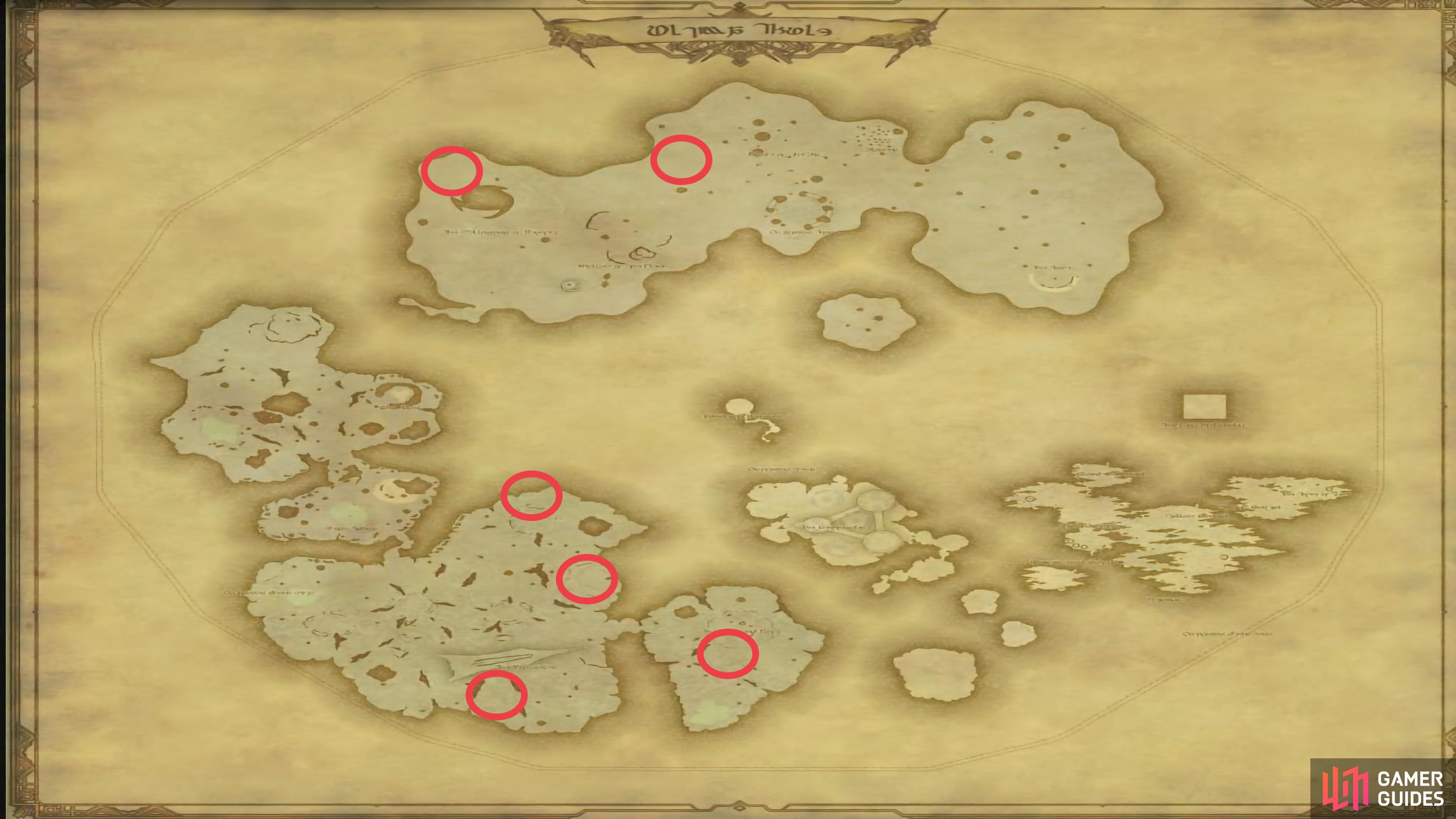 Fan Ail Spawn Locations.