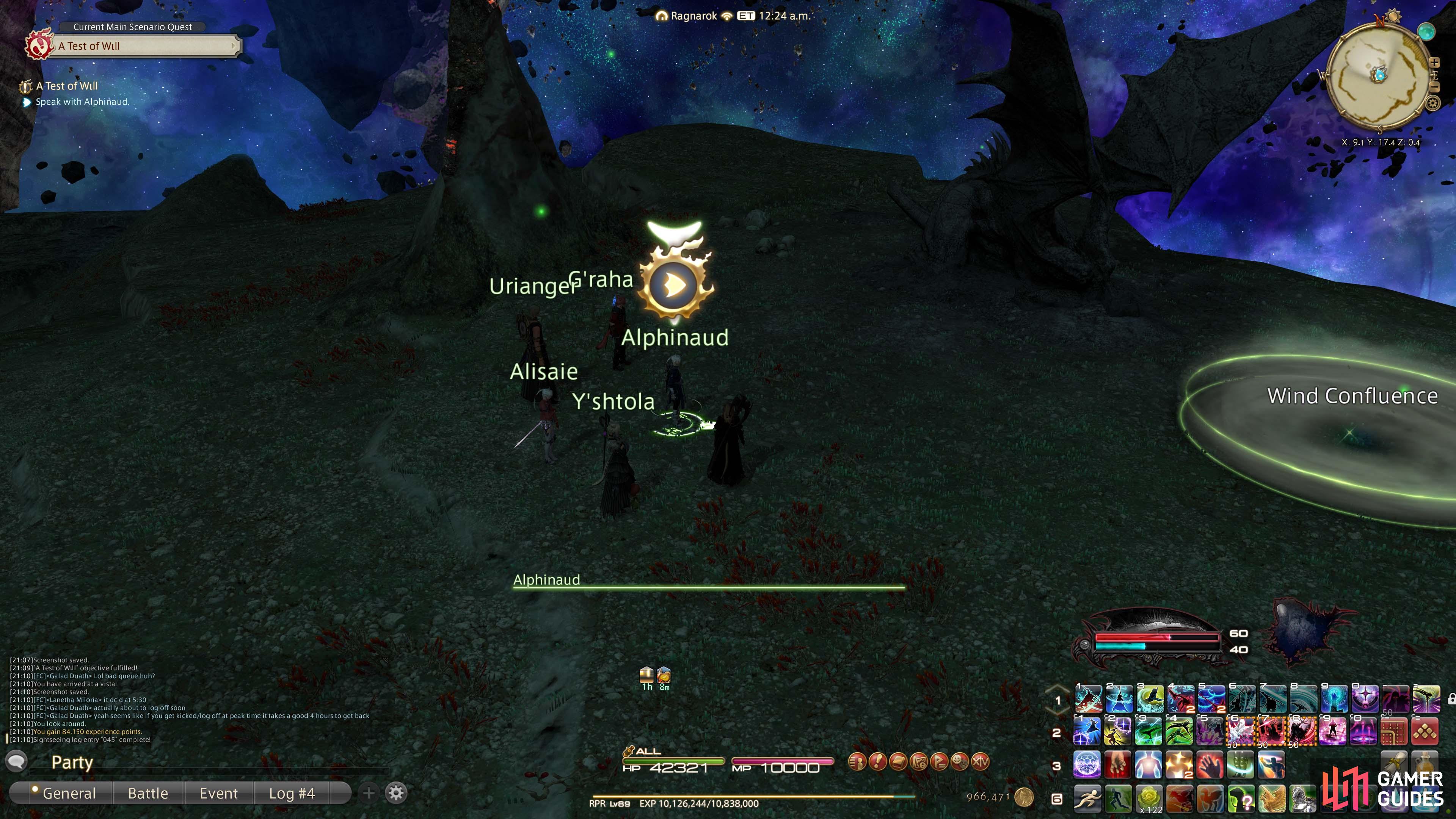 Alphinaud location.