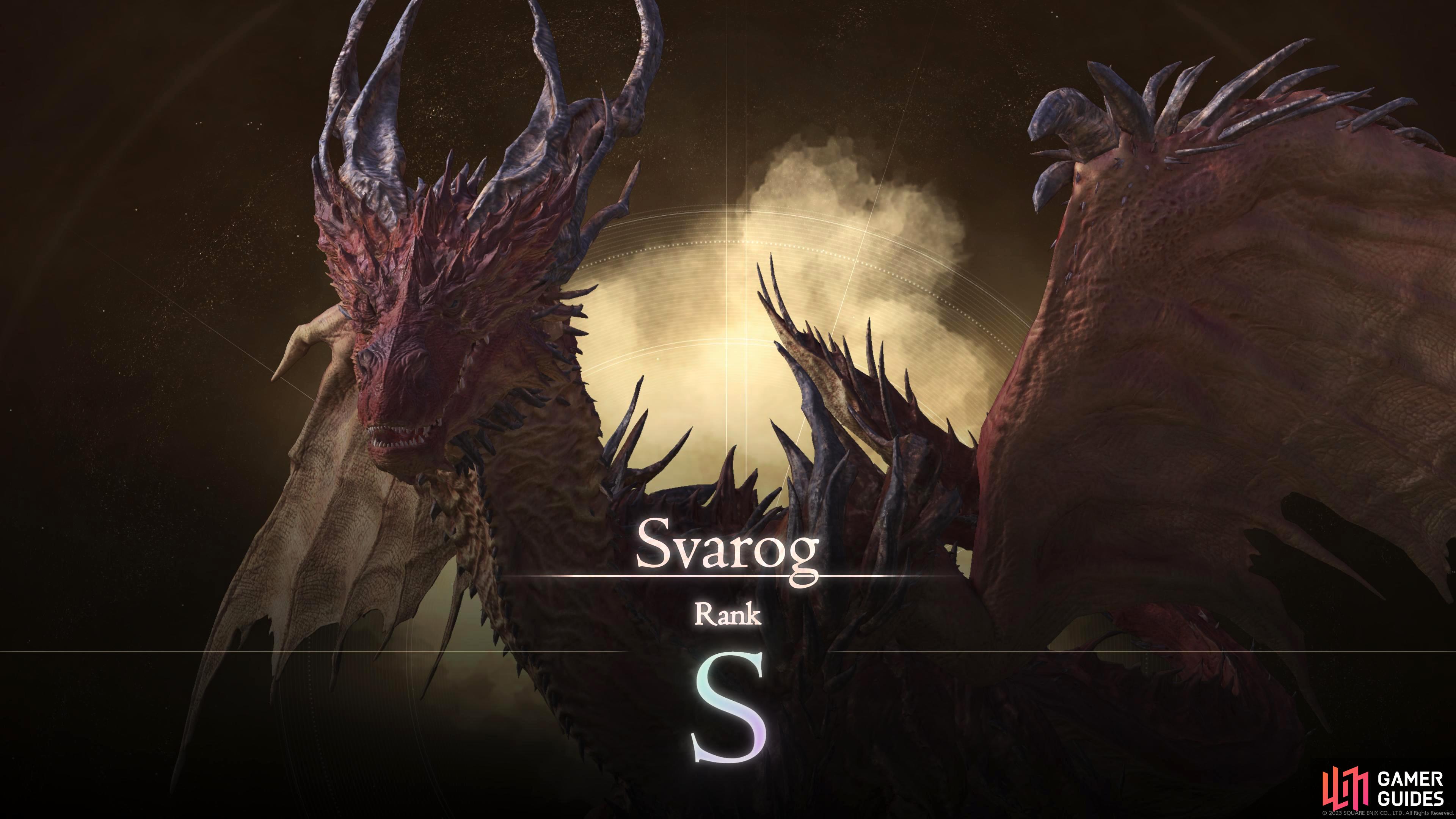 Svarog is one of the challenging S Rank Hunts in FF16