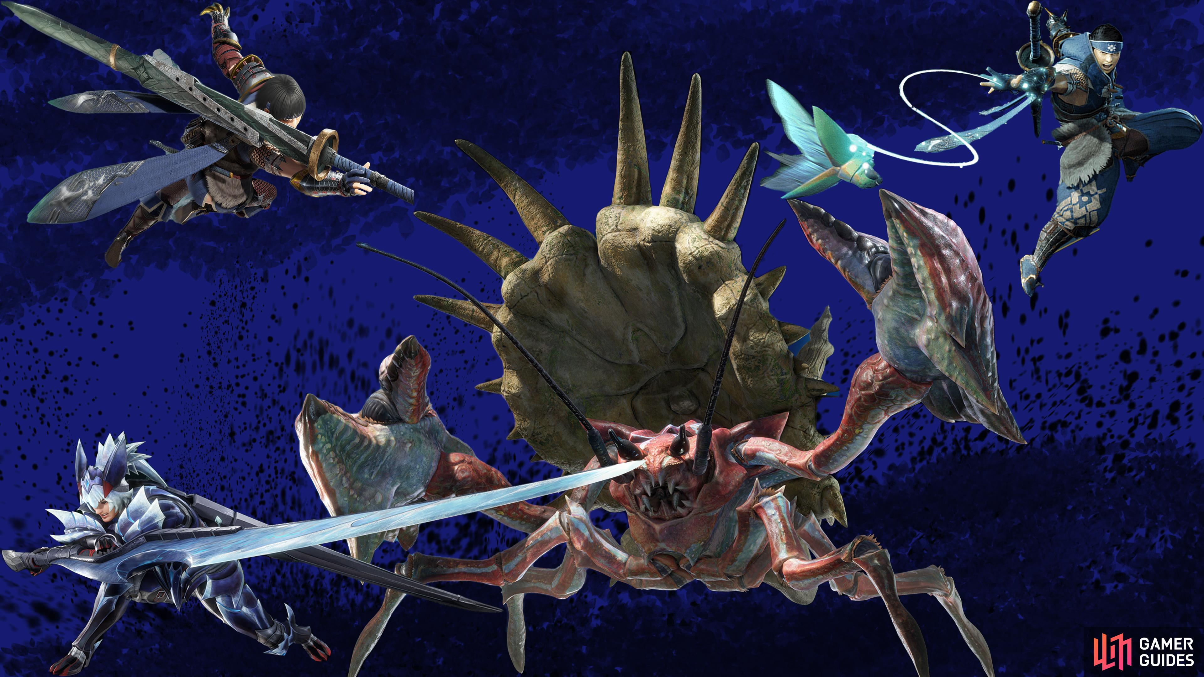 Hunters fighting Daimyo Hermitaur.