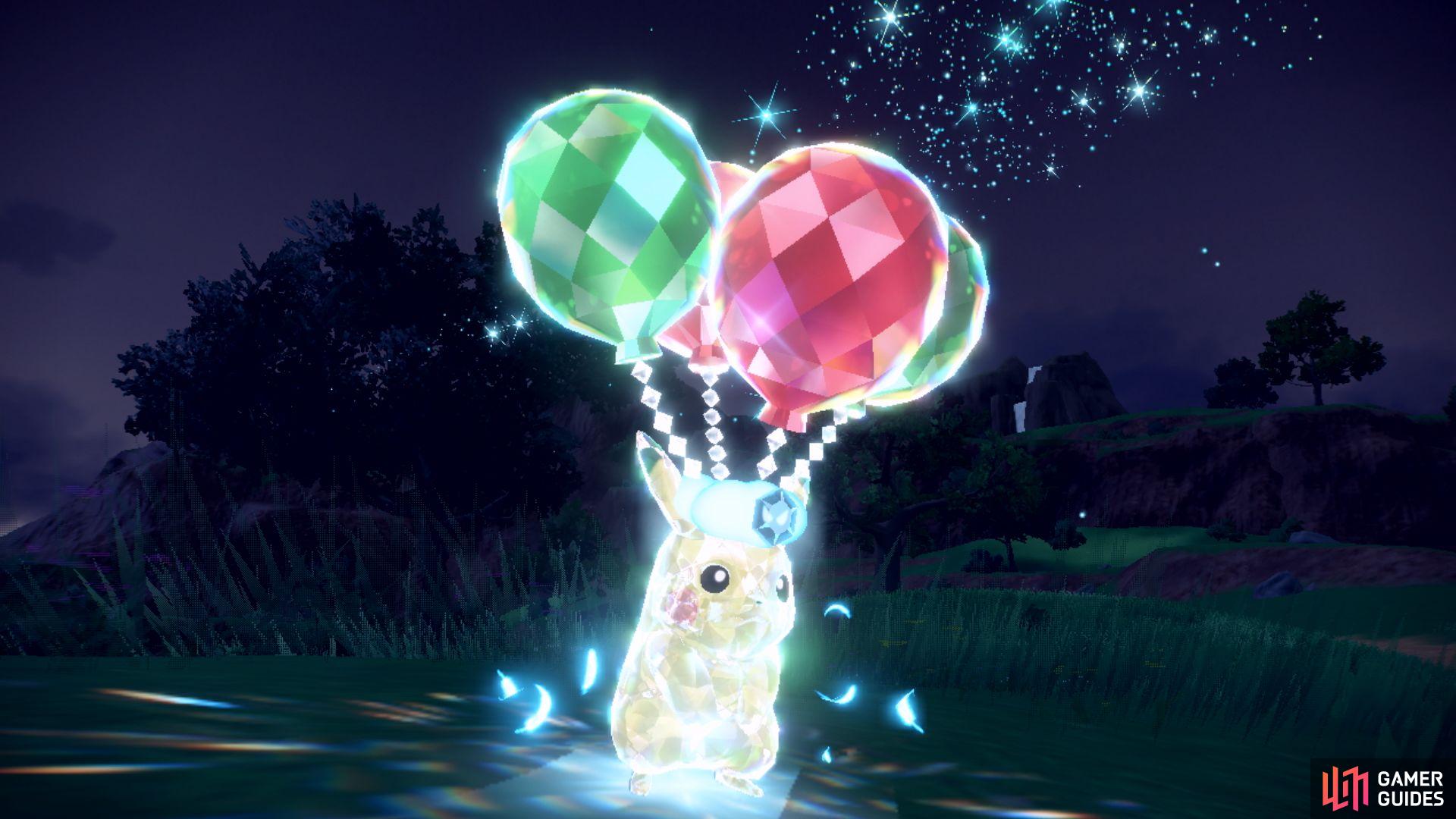 Flying Tera Type Pikachu. (Credit: The Pokémon Company)