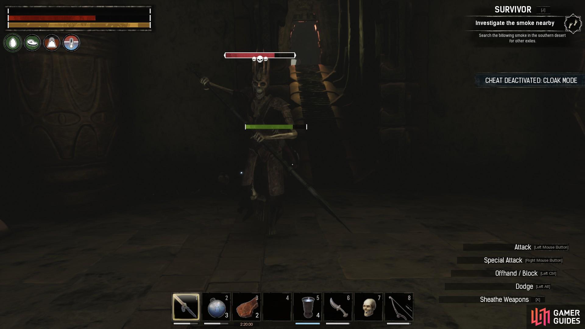 The Tortured King is an undead spear-wielding boss.