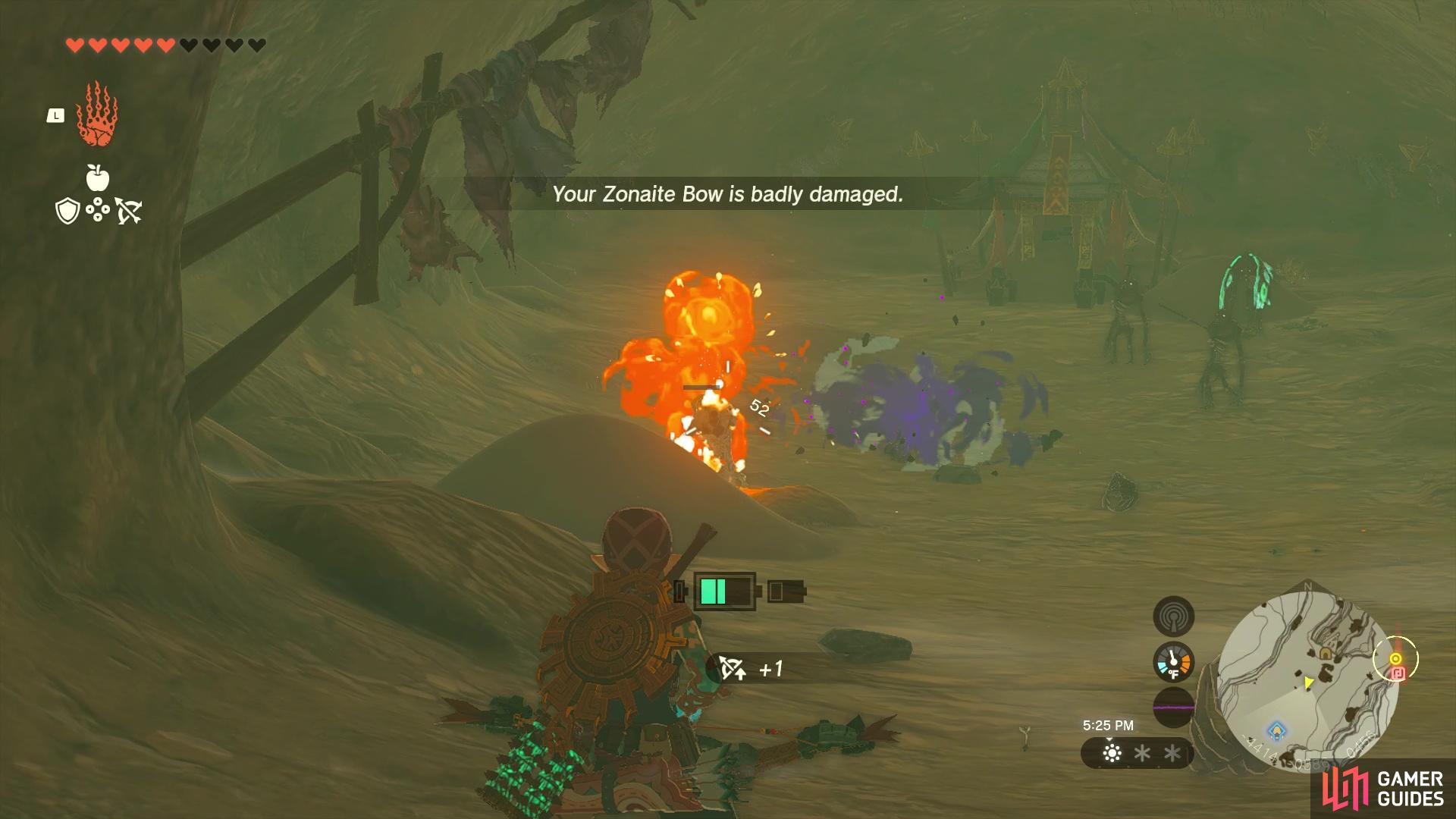 Fighting Gibdos in the Gerudo Desert.