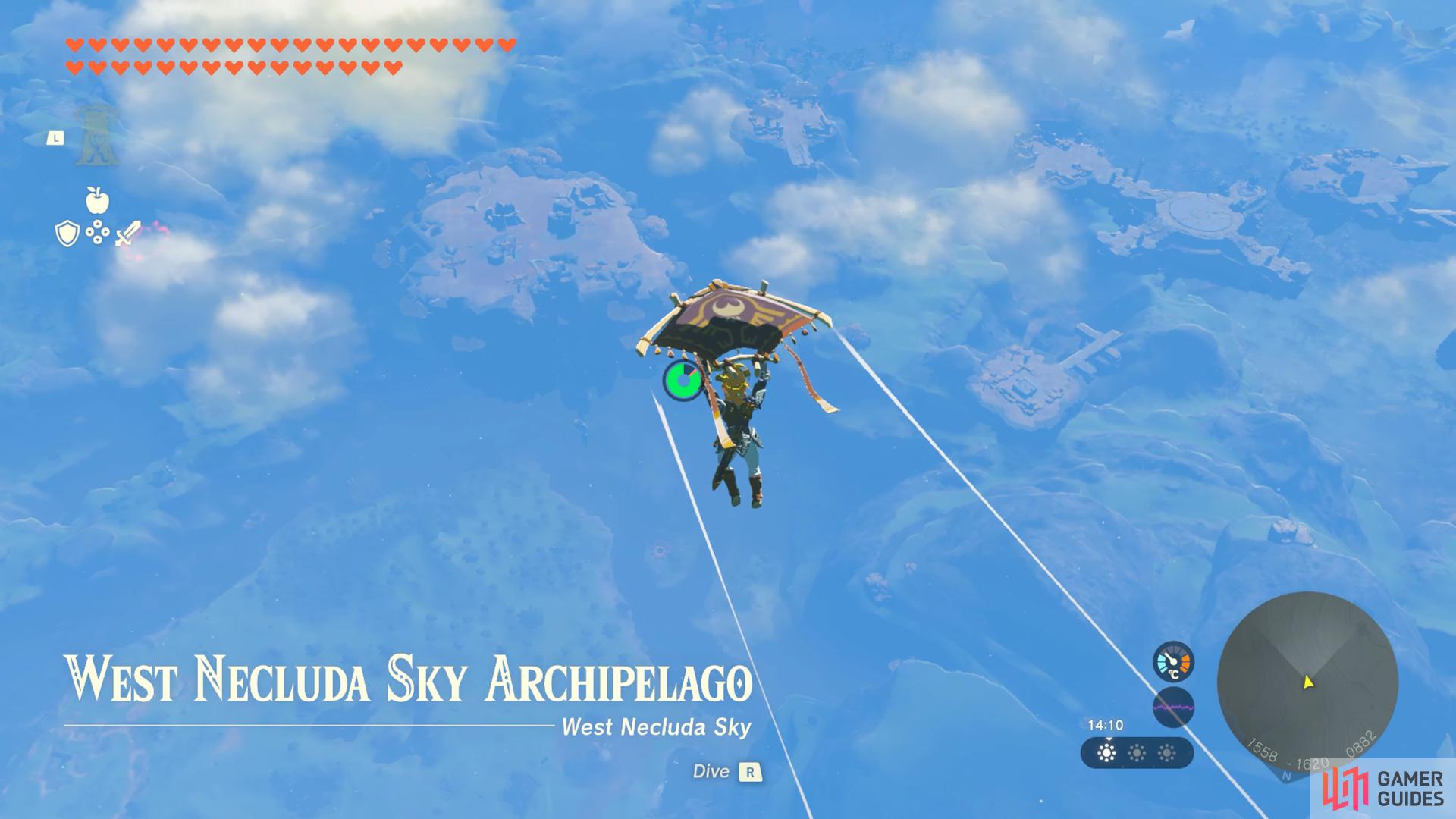 Flying to the West Necluda Sky Archipelago