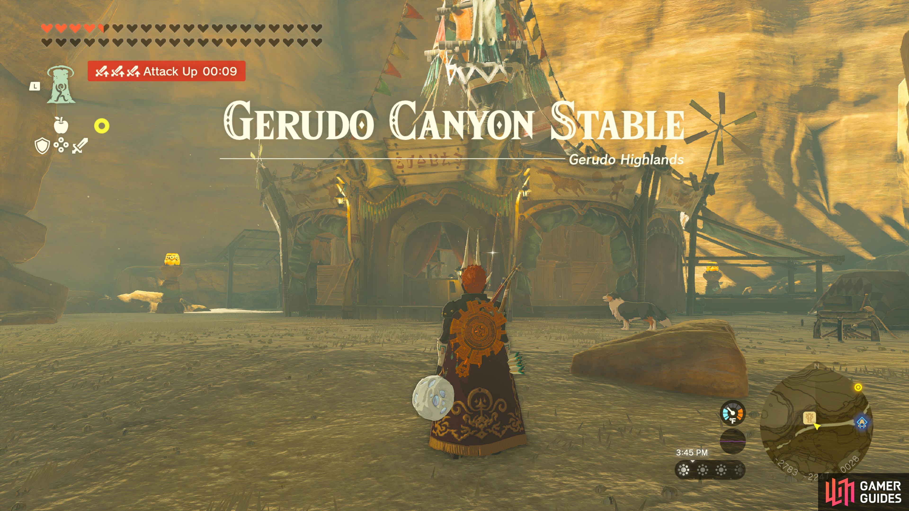 Gerudo Canyon Stable.