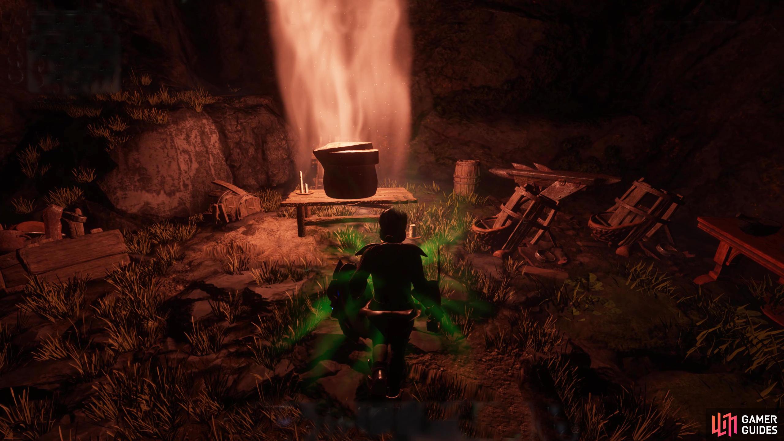 The Blacksmith will send you on a quest to retrieve his stolen Crucible, as he needs it to craft a Smelter.