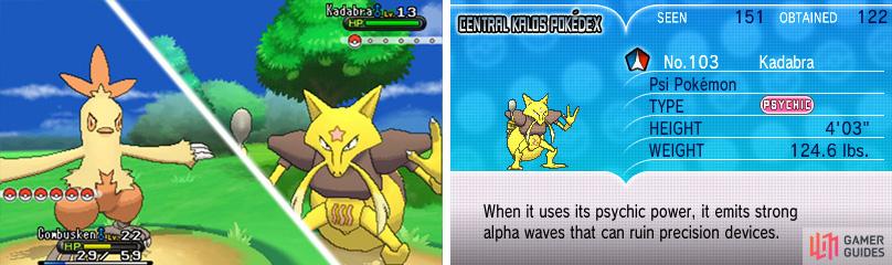 Kadabra is weak to Ghost and Dark moves.