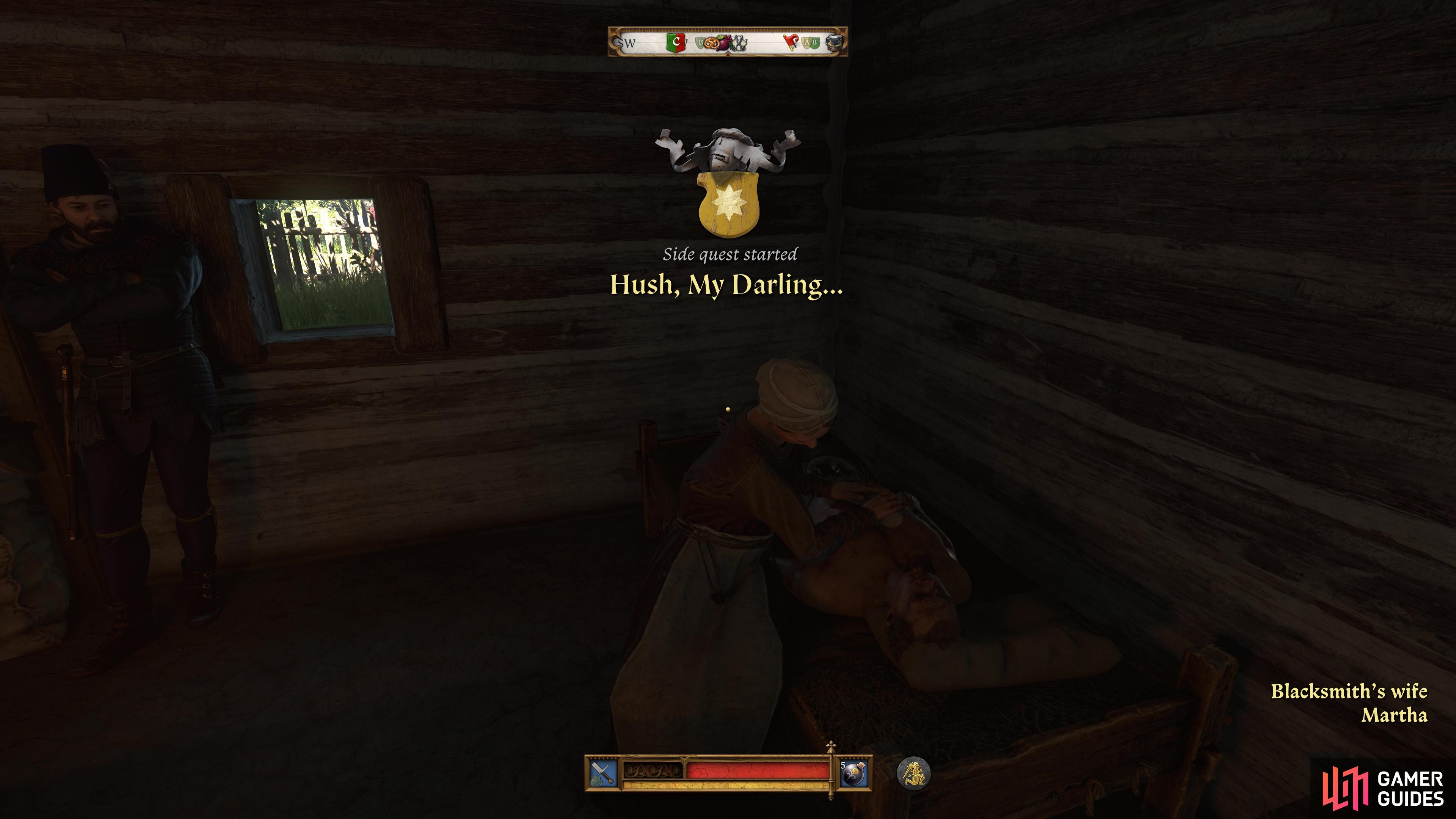 Hush My Darling is a quest in Miskowitz in Kingdom Come: Deliverance II.