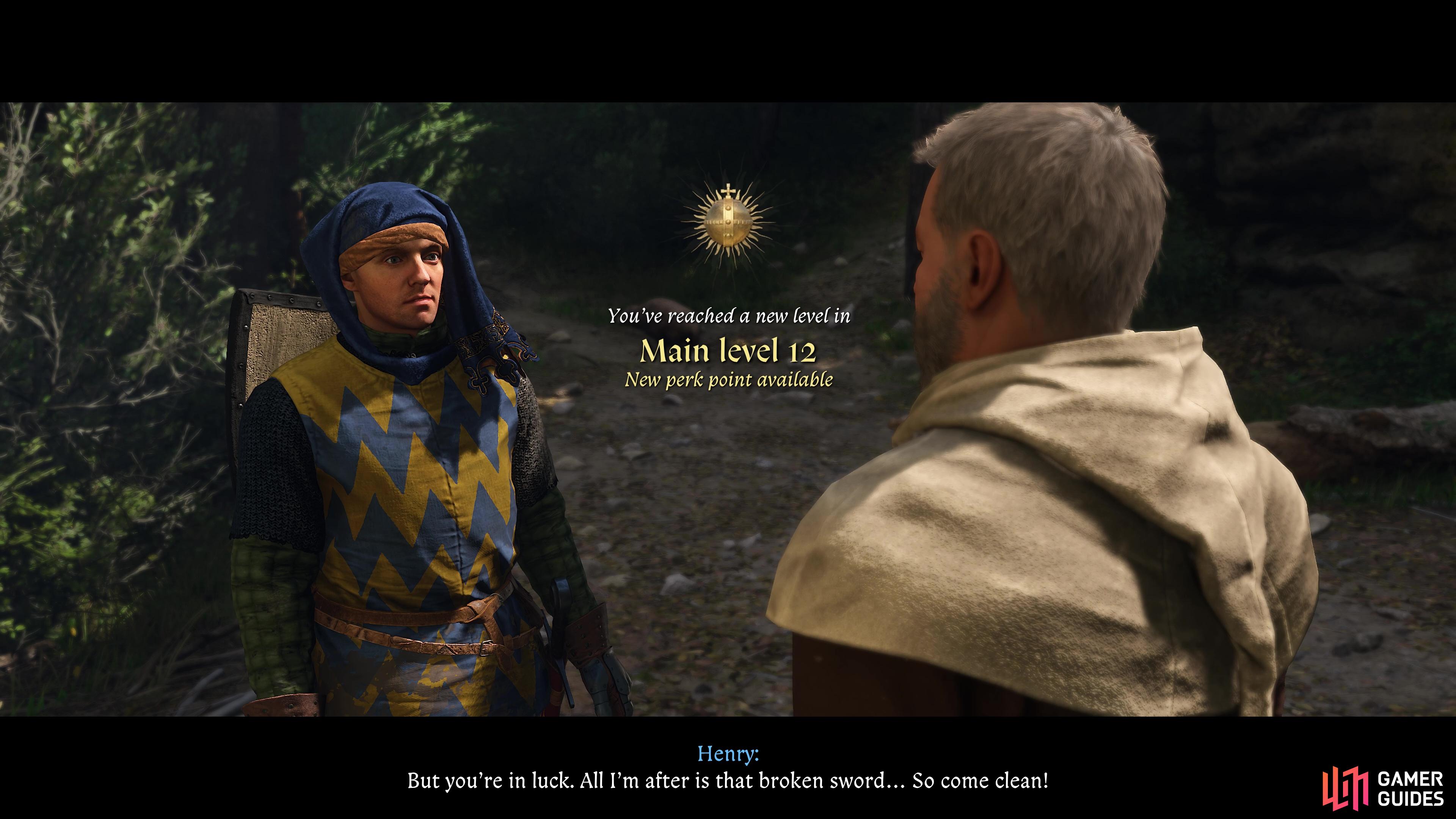 You can earn Perks by increasing your Main Level in Kingdom Come: Deliverance II.