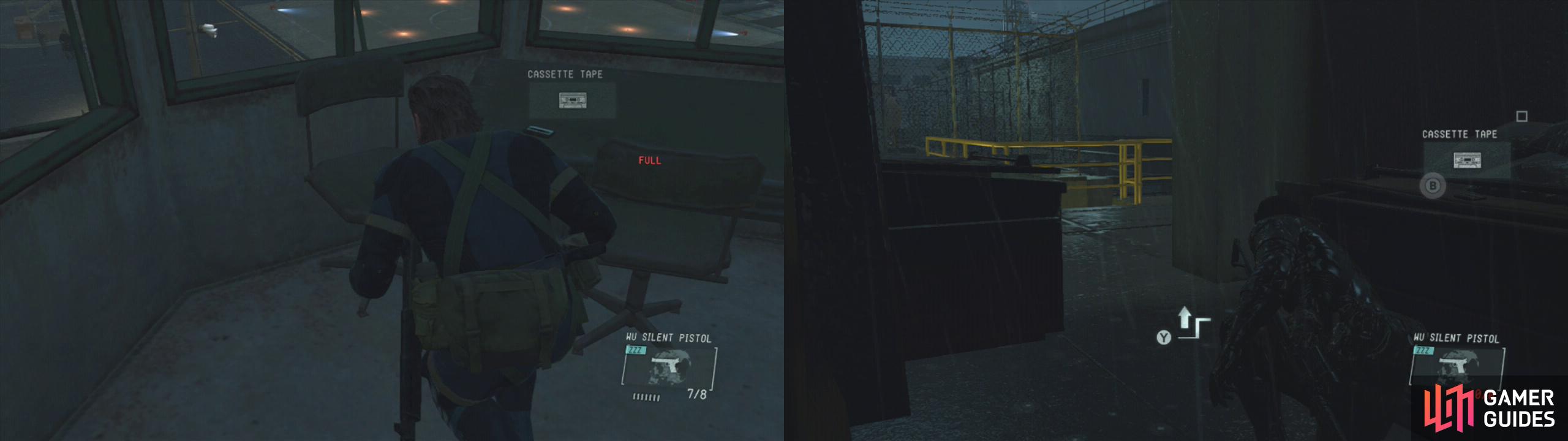 There are tapes in the main guard tower and in the dumpster in the alley near Paz (before resuing Chico) on the Ground Zeroes mission.