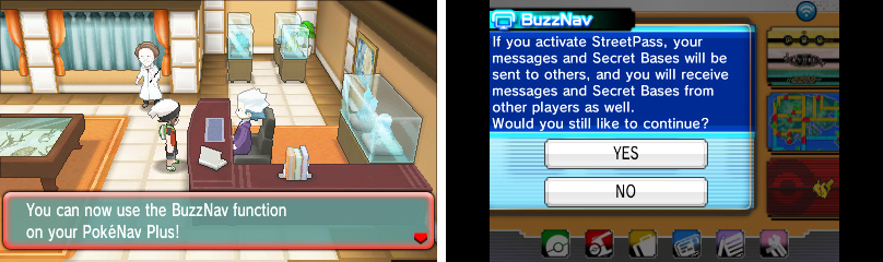 The BuzzNav lets you stay up to date with other players.