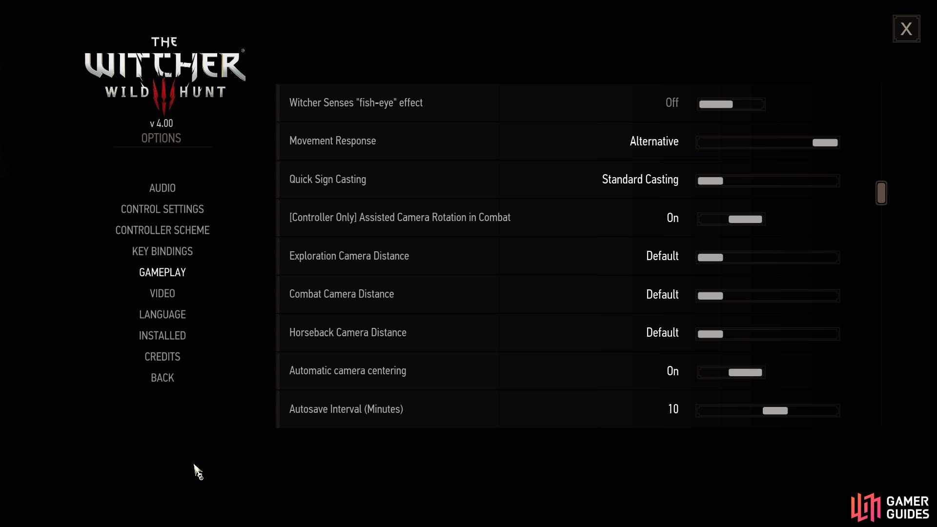 Here is how to change camera settings in the Witcher 3.