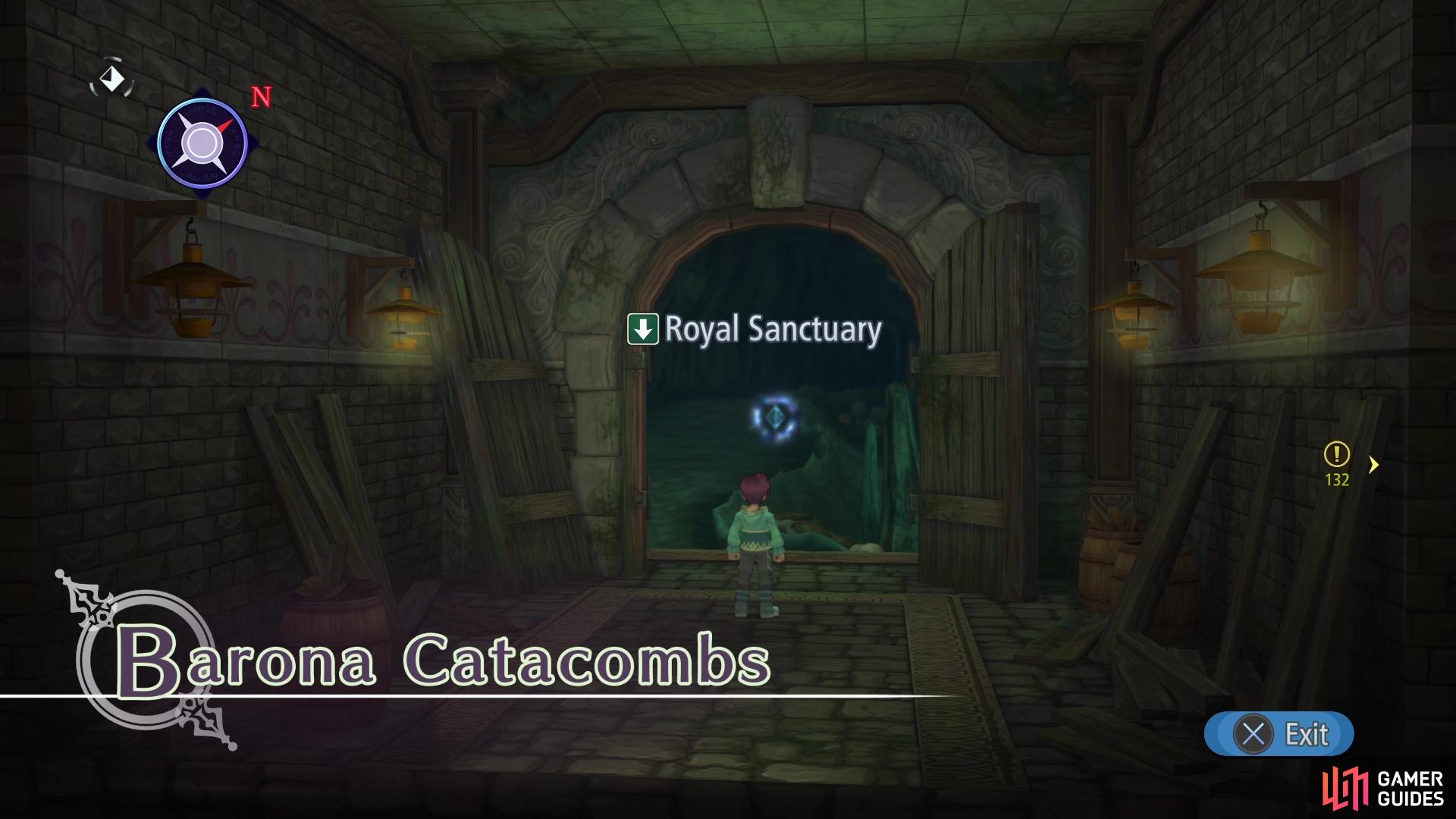 Your adventures in Barona will eventually drag you through the Barona Catacombs.