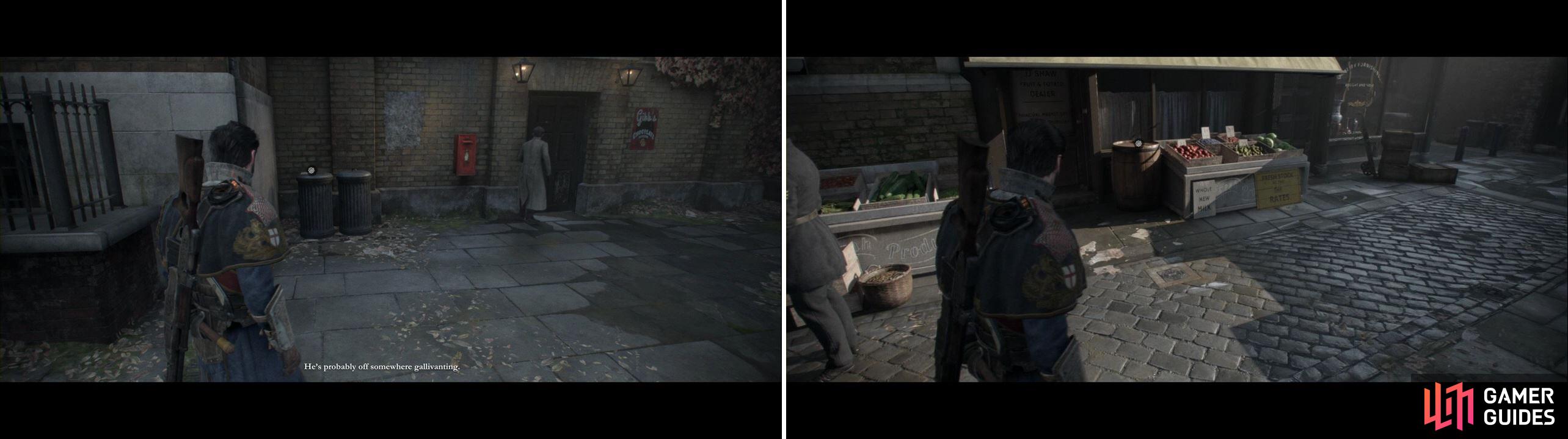 Document on top of the trash cans is on the left picture while the Object from the next paragraph is on the right.