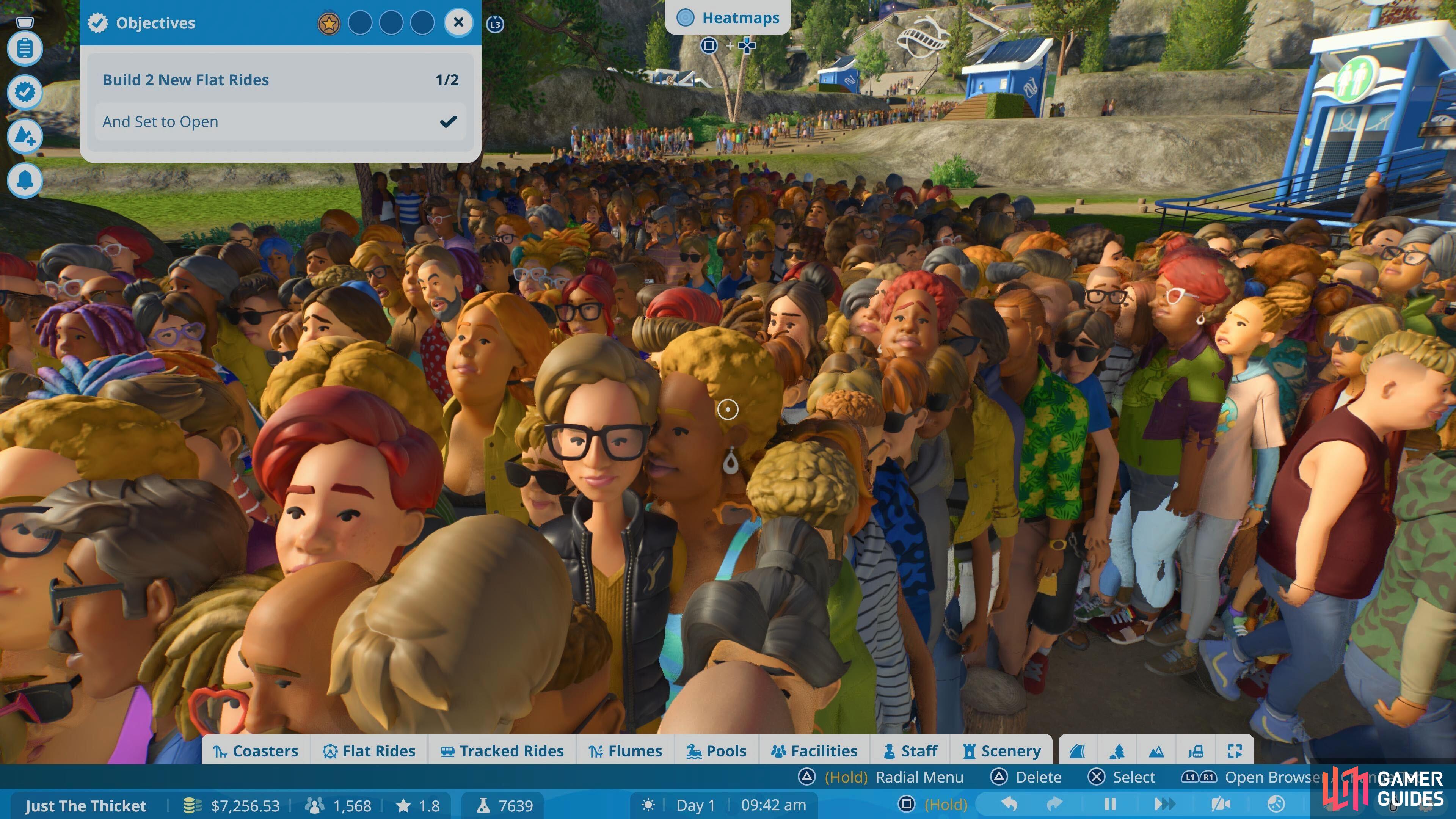 The crowds in Planet Coaster 2 are ridiculous.