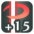 "Dodge +15" icon