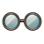 "Black Round Specs" icon