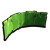 "Grass Curved Half Wall A" icon