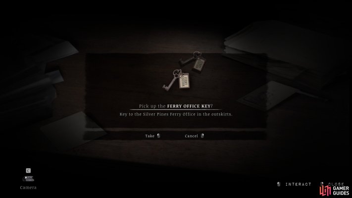 Pick up the Ferry Office Key
