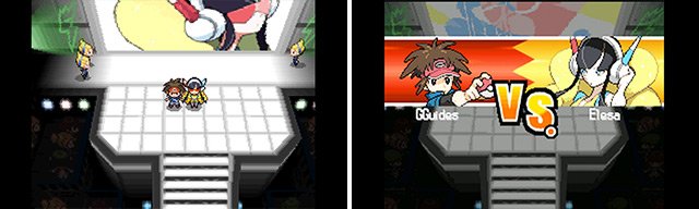 Gym Leader Elesa uses Electric-type Pok&eacute;mon.