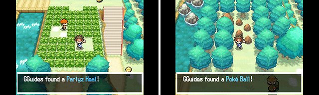 You&rsquo;ll find handy items littered all across Unova, both in plain sight (left) and out of sight (right).