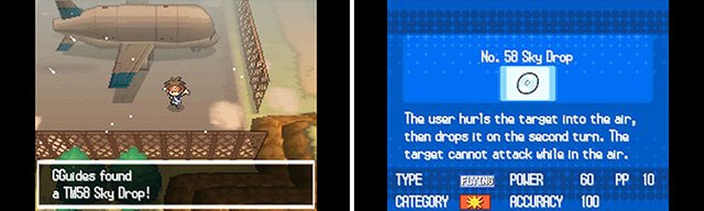 Sky Drop is an interesting move that chucks the opponent into the air on the first turn and drops them down, dealing damage, on the second turn. It&rsquo;s kind of useless against Flying-types though.