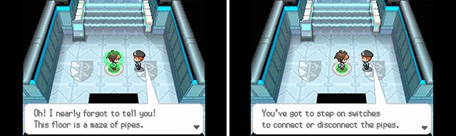 Another thing: once you’ve stepped on a switch on a pipe, it will remain depressed until you press another switch. So if switch A is depressed, pressing switch B will make switch A pop out again.