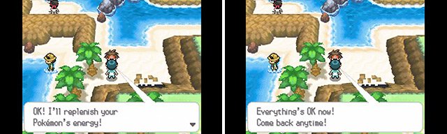 When your Pokemon are exhausted from trekking through Seaside Cave, you can leave the cave and seek the Doctor’s help.