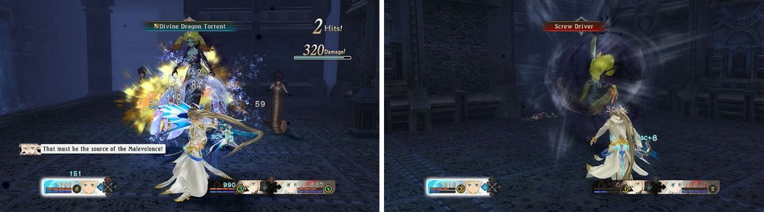 Armatize with Mikleo to attack from range and be careful not to get hit with Echidna&rsquo;s artes or Screw Driver attack.
