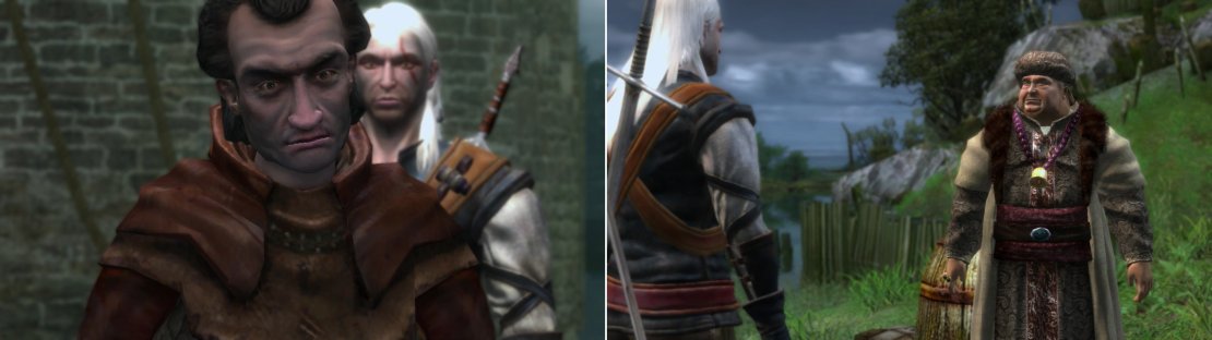 Head to the Dike to find Coleman singing to the guard (left). You&rsquo;ll also find your old merchant buddy Leuvaarden, who is willing to pay for Salamander Badges (right).