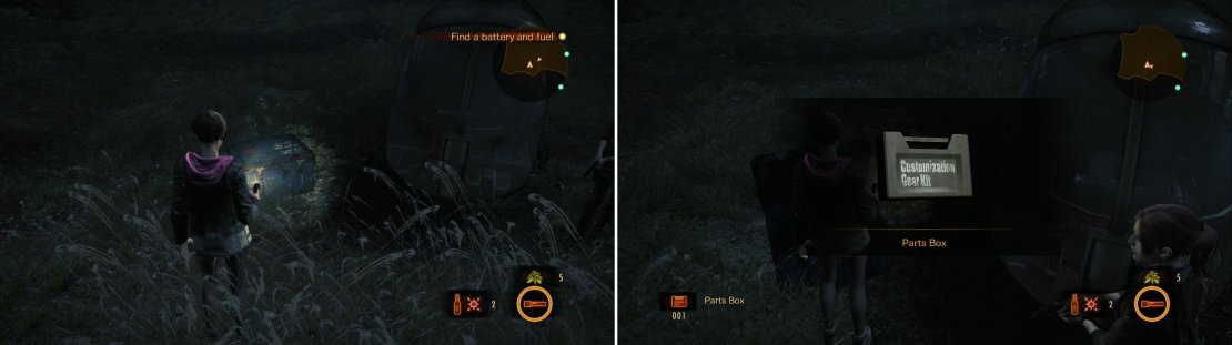 Open up this Military Box right next to the helicopter.
