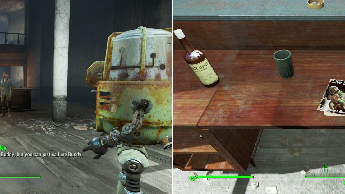 Bring Drinking Buddy to the Hotel Rexford to complete a long over-due delivery (left). Be sure to grab the issue of the Live & Love inside the hotel while you’re there (right).