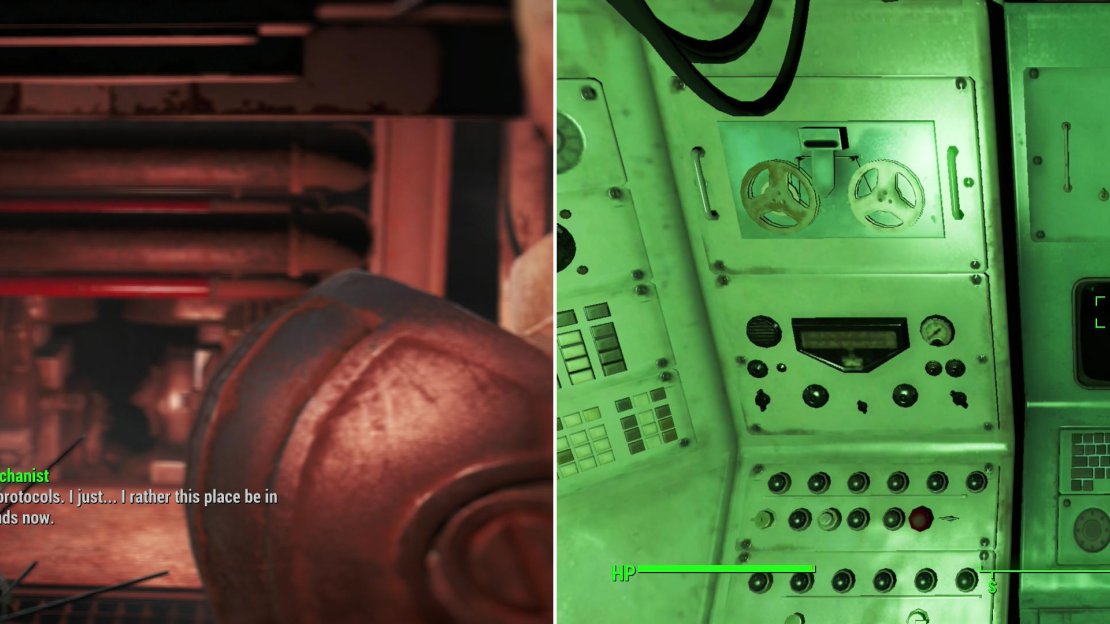 Talk sense into Isabela (left) and she’ll give you the codes ot the Master Control Terminal (right) in effect putting you in control of the facility.