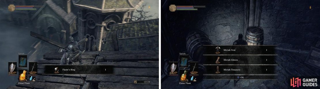 Collect the Flynn’s Ring and make your way down the tower for more treasure.