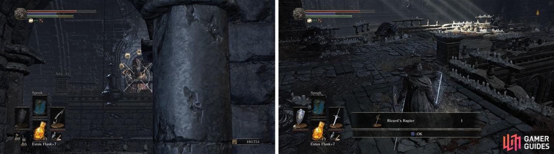 Attack the summoner with a ranged weapon and then defeat the champion.