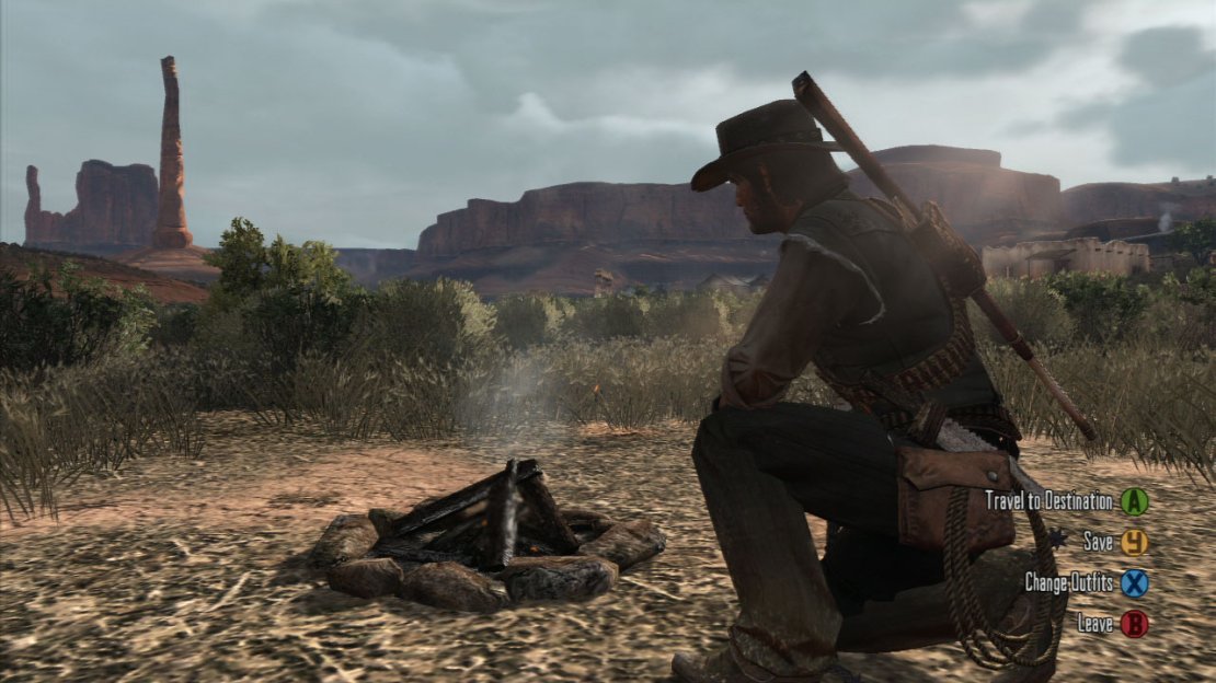 Camp it Up It’s a pretty big game world, massive in fact. And whilst you’re more than welcome to ride your horse all the way around, that can take an awfully long time to do. So to save yourself a ton of time, why not teleport from waypoint to waypoint instead? Simply set your waypoint on the map, then go find a flat bit of land in the outback near you and set up camp. From here, you can travel immediately to your next waypoint from anywhere in the map in a matter of seconds! No cost, no mucking around and no hassle! Granted, you might not get to appreciate the scenery, but it makes getting through the game a whole lot less laborious!