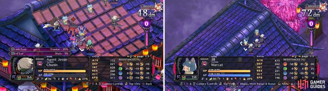 Sticking to one side will allow you to concentrate on a lesser number of enemies and keep your party all in one place.