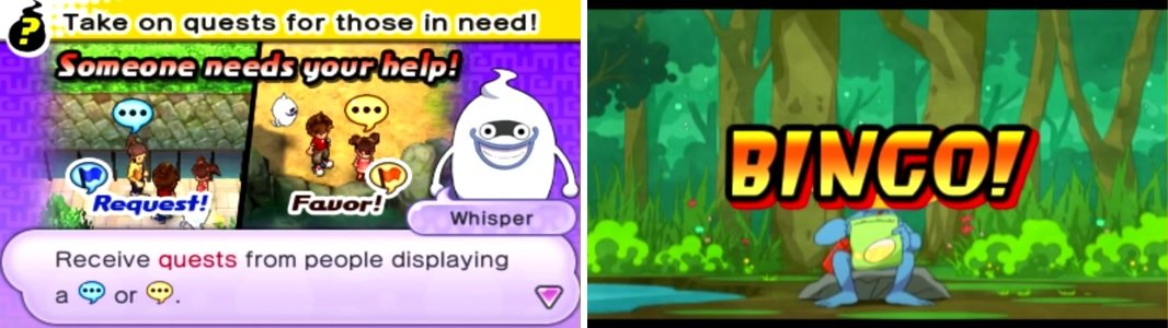 You&rsquo;ll gain access to Requests and Favors in this chapter (left). Finishing them will result in a Bonus Scene (right), which if successful, will give you an item.