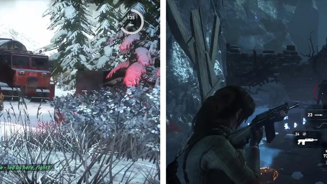 The Rifles can be equipped with silencers (left) and grenade launchers. The Shotguns can be used for a wider spread of damage (right).