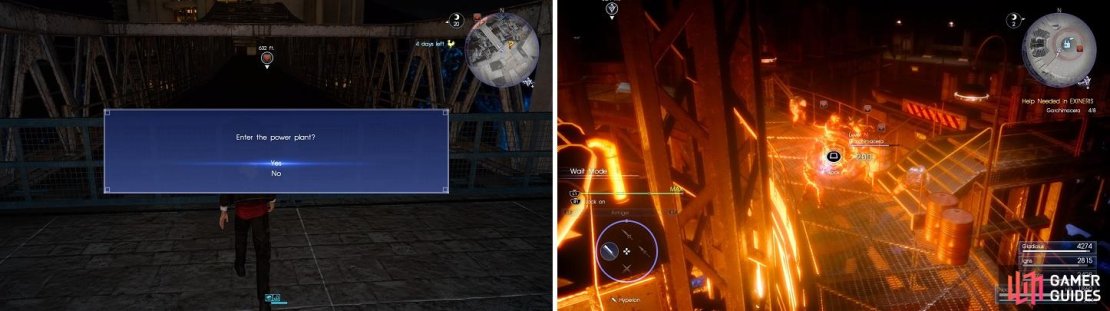 You&rsquo;ll have to go into the power plant twice for hunts. Just select the front gate to get inside.