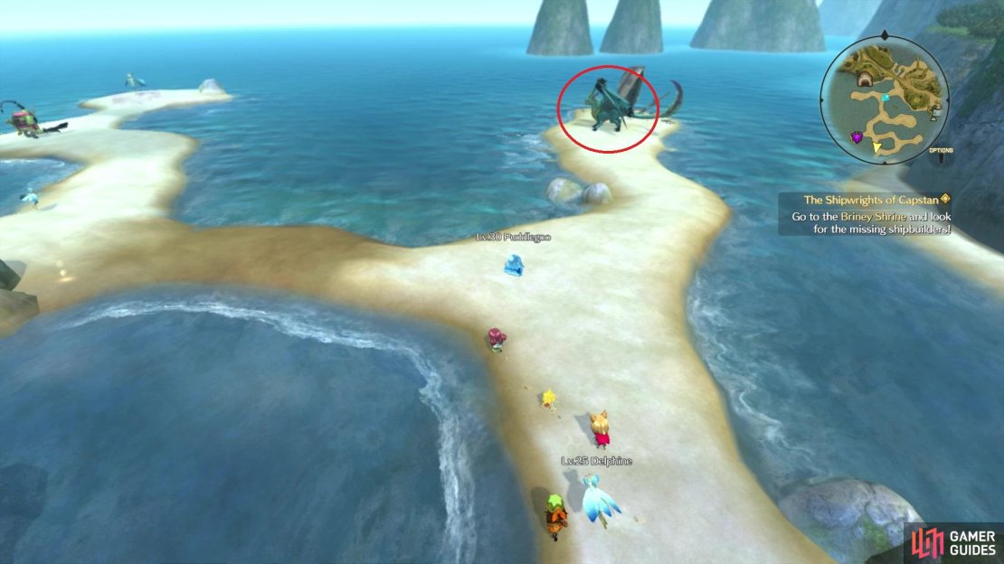 The Wavewyrm is guarding a blue chest, but it&rsquo;s very powerful at the moment