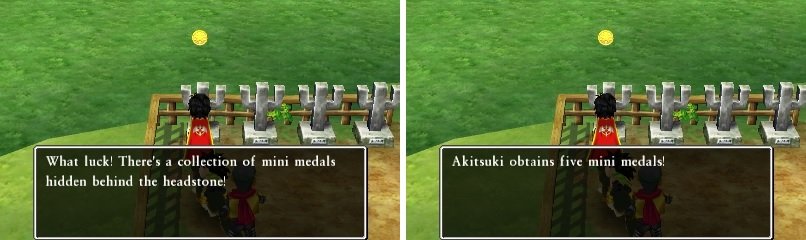 Check the one grave twice to get a whopping five Mini Medals!