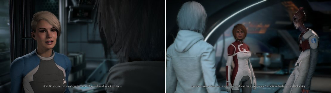 Plenty of new quests will be available after dealing with the Kett facility (left), and news from Eos will open up the possibility of completing even more quests (right).