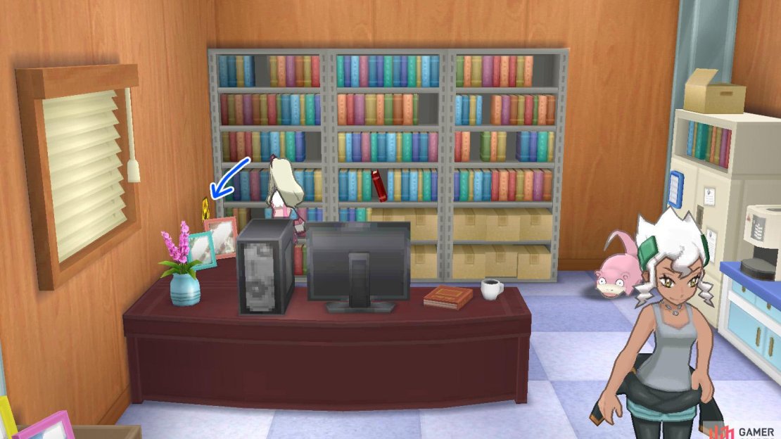 041: Top left corner of Burnet’s study in Dimensional Research Lab.