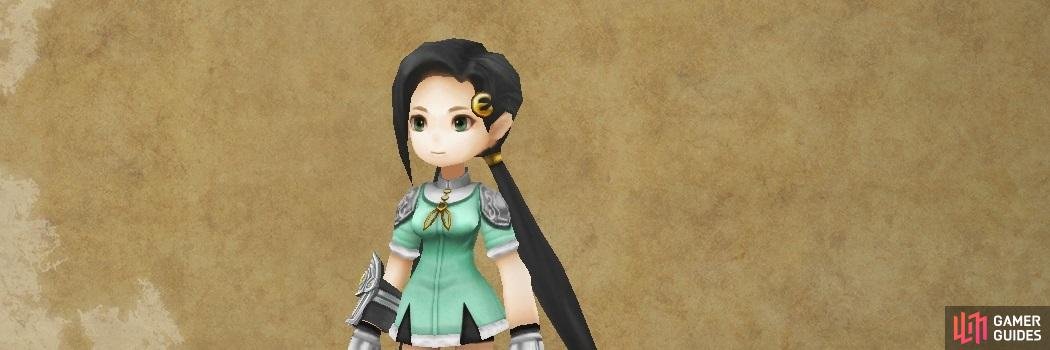 Kanata&rsquo;s childhood friend, she is a kind-hearted individual.