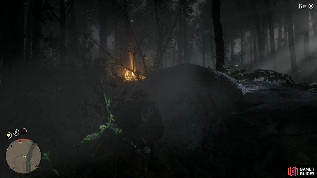 You&rsquo;ll have to stealth kill the first two guards in the woods.