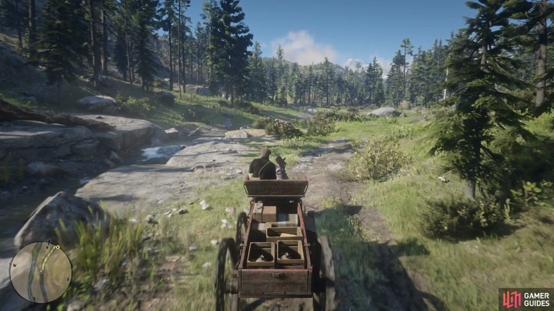 Take it slow and keep to the road to avoid dropping supplies.