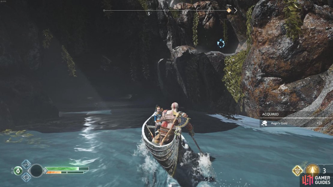 There&rsquo;s a hidden beach just around the rocks of the last beach you docked at, leading to a Realm Tear.