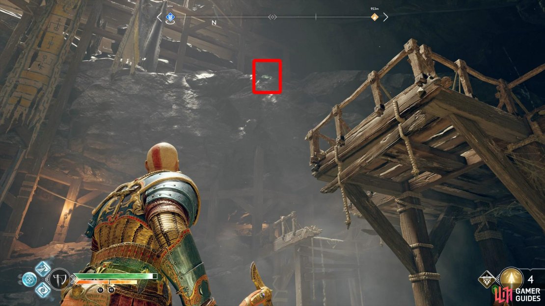 You&rsquo;ll need to throw the axe higher to bring it down on the Raven from this position.